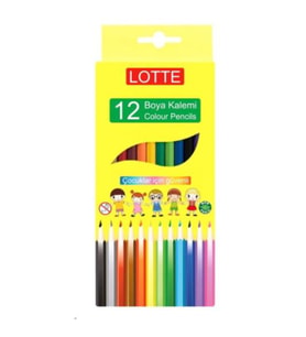 Lotte Kuru Boya Kalemi Tam Boy 12 Renk Lt940-12