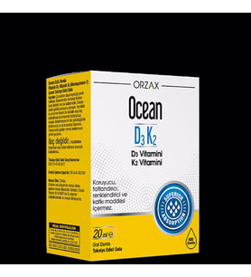 Orzax Ocean D3K2 Damla 20 Ml (Kırmızı)