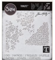 Lexroo Thinlits delgeç şablonları-Geschenkgutscheinbeutel Tim Holtz, çelik, çok renkli