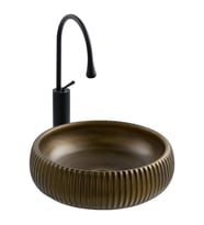LENA TEZGAHÜSTÜ LAVABO (HAKİ YEŞİL) E-4161C