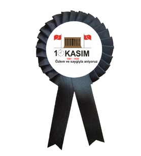 10 kasım atatürk saten kokart 10 adet