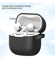 Huawei FreeClip 2 için Kulaklık Kılıfı Darbelere ve Çizilmeye Karşı Kasa Koruyucu FreeClip 2 Kılıfı Tam Koruma Sağlayan Kalın Yapılı Taşıma Askılı Huawei FreeClip 2 Koruma (Sıyah)