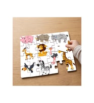 Sevimli Amazon Hayvanları Tasarımlı 24 Parça Ahşap Çocuk Puzzle MPK0203