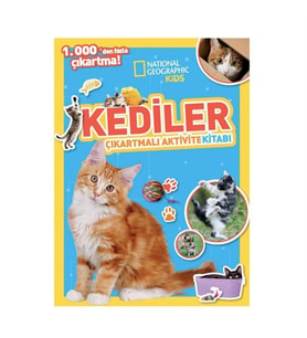 National Geographic Kids Kediler Çıkartmalı Faaliyet Kitabı