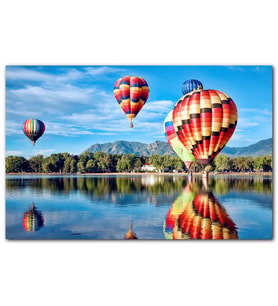Cakatablo Coloradoda Sıcak Hava Balonları Görseli MDF Tablo