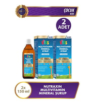 Nutraxin Kids Multivitamin Mineral Şurup 150 ml 2 Adet