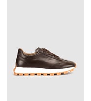 Cabani Hakiki Deri Kahverengi Kadın Sneaker