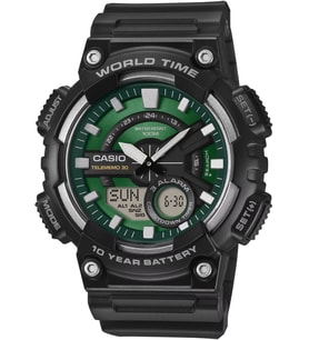 Casio AEQ-110W-3A2VDF Dijital Ekran Plastik Kasa Siyah Renk Erkek Kol Saati