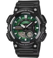 Casio AEQ-110W-3A2VDF Dijital Ekran Plastik Kasa Siyah Renk Erkek Kol Saati