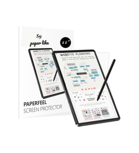 Galaxy Tab S9 SM-X710 Uyumlu Gerçek Kağıt Hissi Parlama Önleyici Paper Like Ekran Koruyucu (Şeffaf)
