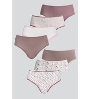 DoReMi Daily Fit 7’li Günlük Rahat Kalıp Kadın Slip Külot (Desenli)