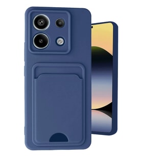 Newface Xiaomi Redmi Note 13 Pro 5G Kılıf Kelvin Kartvizitli Silikon - Lacivert