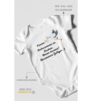 Canım Babannem ve Dedem Hazır Mısınız? Baskılı Bebek Zıbını – Çıtçıtlı Body  %100 Pamuk Kısa Kol (Beyaz)