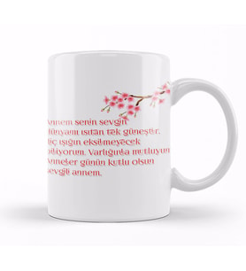 Anneler Günü Annelere Hediye 042 Kupa Bardak Porselen