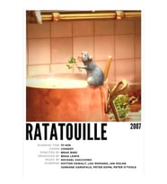 Ratatouille Tablo Ahşap Poster Dekoratif