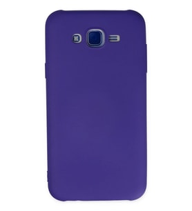 Galaxy J7 Kılıf Nano içi Kadife Silikon - Mor