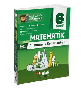 GİZLİ YAYINLARI 6.SINIF ALIŞTIRMALI MATEMATİK SORU BANKASI