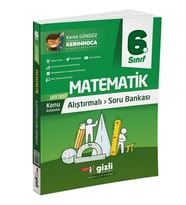 GİZLİ YAYINLARI 6.SINIF ALIŞTIRMALI MATEMATİK SORU BANKASI