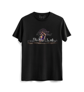 Kobe Bryant Tasarımlı Resimli Çocuk Siyah Tshirt 