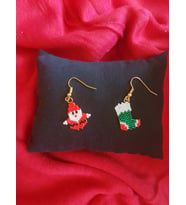 Miyuki Boncuk El Yapımı Minik Noel Baba Ve Çorap Yılbaşı Christmas Noel