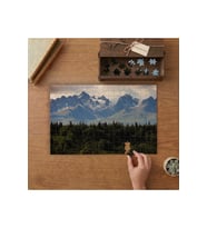 Orman - Dağ Manzarası Tasarımı 240 parça Ahşap Puzzle Ahşap Kutuda MP02049