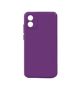 Coverzone TCL 303 ile Uyumlu Silikon K?l?f - Soft ve P�r�zs�z D?? Y�zey, Ultra ?nce Yap?l?, Esnek Silikon Arka Kapak - Mor