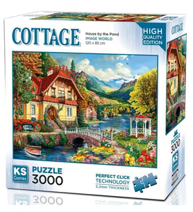 KS Games 3000 Parça Gölet Kenarındaki Ev Puzzle