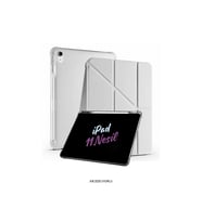 iPad 11. Nesil A16 2025 Uyumlu 11 inç Kalem Bölmeli Standlı Fuchsia Tri Folding Tablet Kılıfı