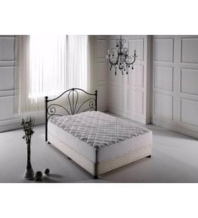 Doqu Home Comfyline Façalı Alez Tek Kişilik 90 x 190 (Beyaz)