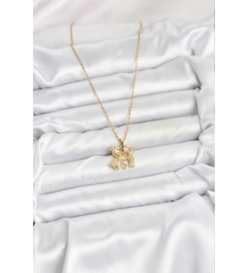 Northcity 316L Çelik Zincir Gold Renk Erkek Kız Model Kadın Kolye 5886