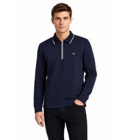 Erkek Mevsimlik Spor Polo Yaka Fermuarlı Sweatshırt BGL-ST05468