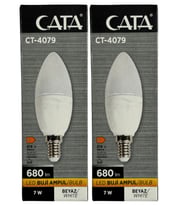 Cata CT-4079 7W 6400K (Beyaz Işık) E14 Duylu Led Buji Ampul (2 Adet)