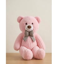 Büyük Boy Yumuşak Papyonlu Oyuncak Ayıcık Peluş 90 Cm