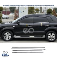 Hyundai Tucson Krom Cam Çıtası 4 prç. 2005-2014 P.Çelik