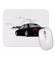 Stanced out E30 Black Mouse Pad