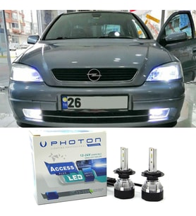 Opel Astra G Led Xenon Kısa Far Ampulü HB3 Access Yeni Seri Beyaz 1998-2004