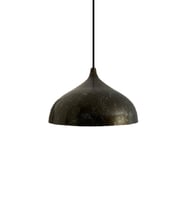 Rsylight Retro Kahve Mermer Desenli Dekoratif Tekli Rustik Metal Sarkıt Avize 43 Cm