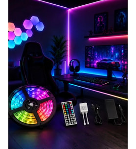 5 Metre Rgb Led Şerit Kumandalı 5050 Renk Değiştiren Led Strip