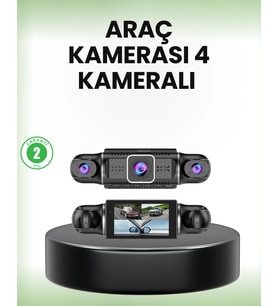 Mey İthalat® Gps’Li 4 Kameralı Araç İç Dış Kayıt Sistemi 1080P Wifi Destekli