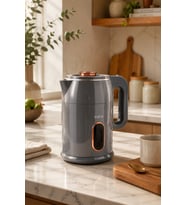 Caldera Premium Parlak Gri Kettle Su Isıtıcısı Paslanmaz Çelik Dayanıklı Ve Zarif
