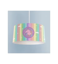MEKTA HOME BEBEK VE ÇOCUK ODASI Renkli Unicorn Desenli Avize