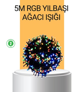 Dekoratif LED Çelenk Işık 8 Farklı Aydınlatma Modu