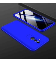 Huawei Mate 20 Lite Uyumlu Kılıf Zore Ays Kapak (Siyah-Mavi)
