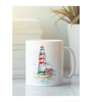 Beyaz Kupa Bardak Deniz Feneri