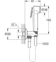 Grohe Tempesta-F Reinigungsbrause Aparatı Ile, Duş Başlığı 1 Şekli, 26358000 (Çok Renkli)