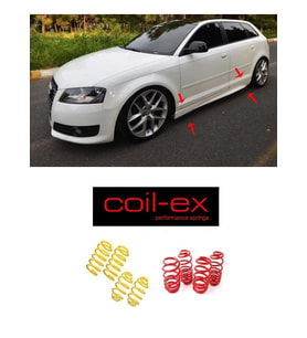 audi a3  8p 2003.2010 coil-ex 4.5 cm spor helezon yay
