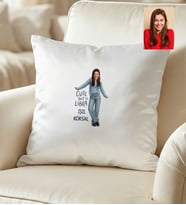 Kişiye Özel Karikatürlü Cute But Libra Terazi Burcu Yastık Doğum Günü Hediyesi