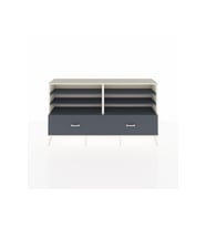 Arges Konsol 6 Raflı 2 Çekmeceli  176x30x99 Aytaşı-Antrasit
