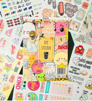 My DIY Sticker Book 24 * 17 cm 16 Sayfa Özel Tasarım Rengarenk Sticker Kitabı  1030