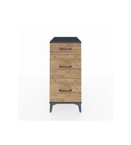 Kronos Komodin 3 Çekmeceli 44x59x96 Antrasit-Çam